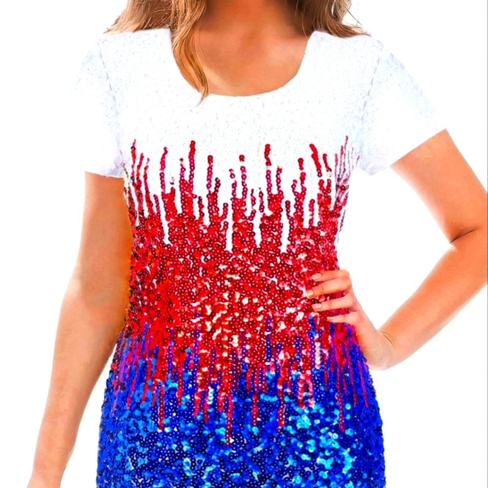 NWT Sequin Maner Shirt